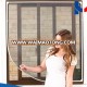 100% polyester DIY mesh insect protection screen for window/ magnetic mosquito net window colored