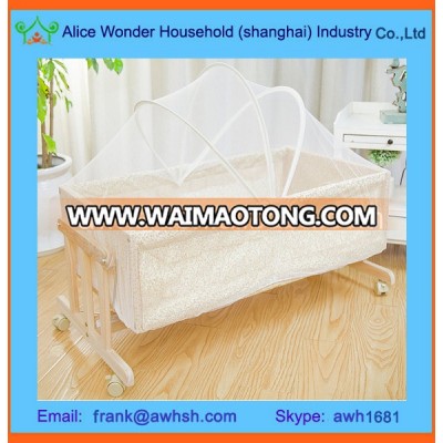 Folding Infant Baby Bed With Mosquito Bed Net