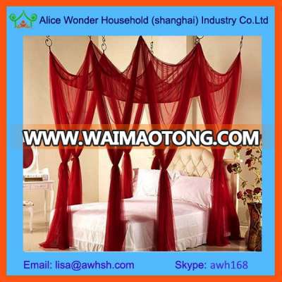 Elegant Queen King Size Canopy Bed Mosquito Net